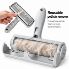 The pet hair roller in white, grey and black